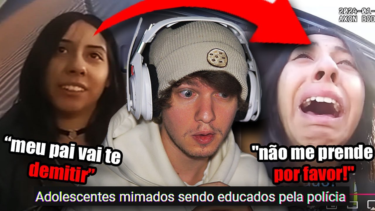 Vendo adolescentes mimados sendo educados pela polícia