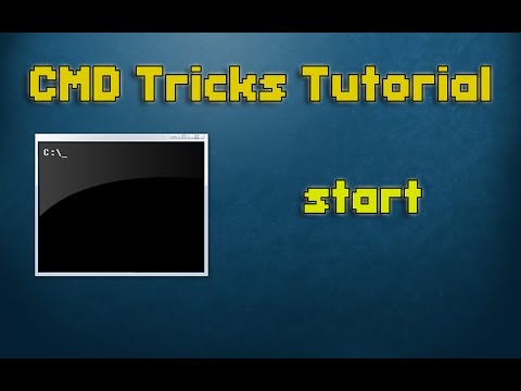 CMD Tutorial - 7 - start | How to open any process using cmd