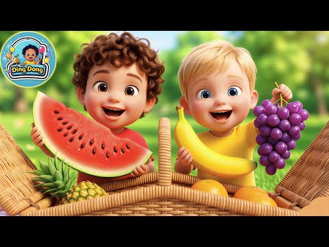 Yummy Fruit Picnic Song 🧺🍎 Learn Fruits Names for Kids | learning song for kindergarten 