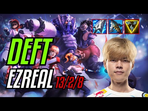 DEFT - EZREAL vs TAHM KENCH ADC - KR CHALLENGER - PATCH 11.8 QUADRAKILL