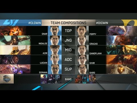 CLG vs DIG Highlights - COUNTER LOGIC GAMING vs TEAM DIGNITAS - NA LCS Week 9 - SPRING 2016