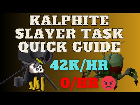 Kalphite slayer task quick guide