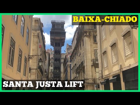 Walk Lisbon Downtown - Baixa-Chiado and Santa Justa lift