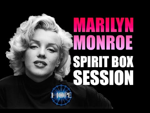 Spirit Box Session for Marilyn Monroe. One of the most INTENSE sessions I've ever done!