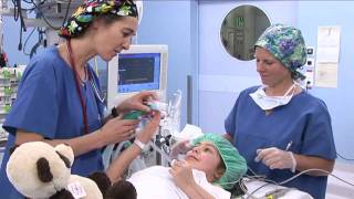 Je vais à l'hôpital des enfants