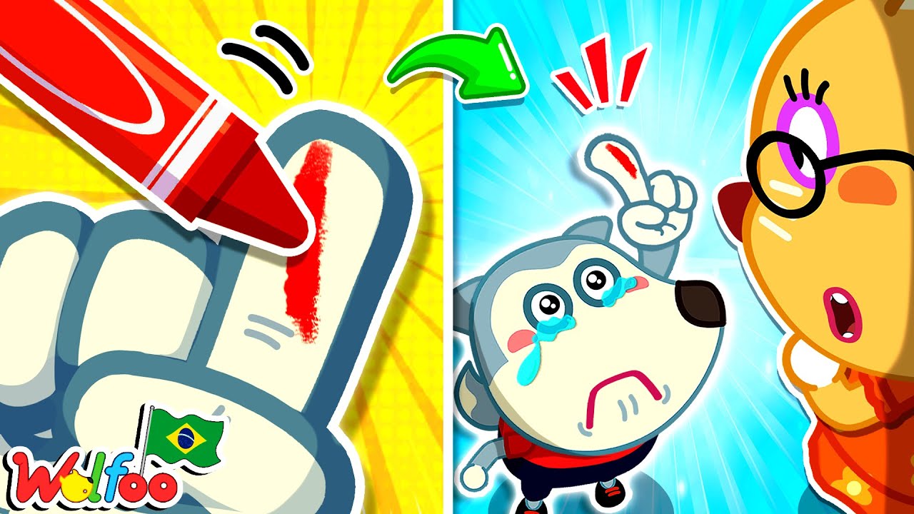 Wolfoo finge estar doente para pular a aula | Compilado de histórias para crianças