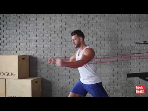 Standing Resistance Band Chest Fly