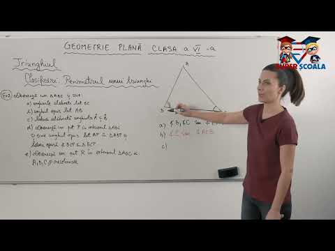 Clasa a VI-a - Triunghi. Definiție. Elemente. Clasificare. Perimetru - P3