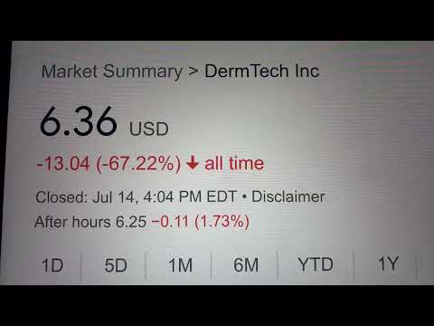 🔴 DermTech Inc. DMTK Stock Trading Facts 🔴