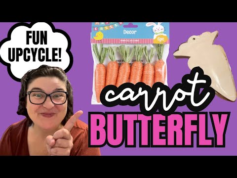 DIY Karotten-Schmetterlingsmagnet
