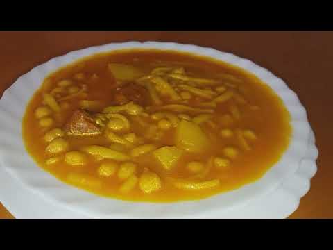 Rancho Canario( potaje de garbanzos,chorizo,papas y pasta)