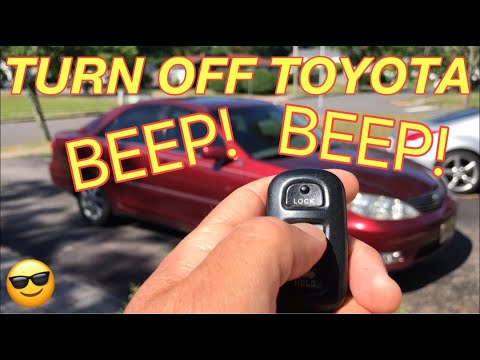 How to TURN OFF TOYOTA Lock BEEPS - Turning Off the Beep sounds when Locking or Unlocking a Toyota
