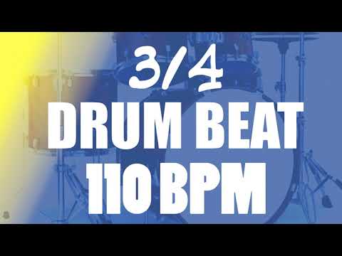 Straight Drum Beat - 3/4 - 110 bpm