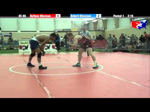 Nathan Warman vs. Robert Steveson at 2013 FILA Cadet Nationals - FS