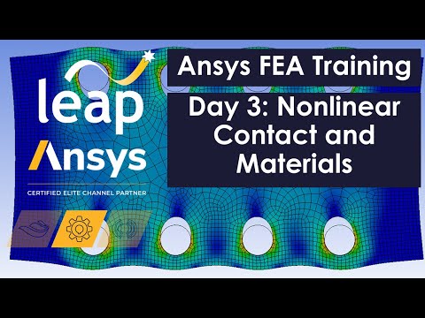 Non linear contact and material Ansys FEA Training Part 3
