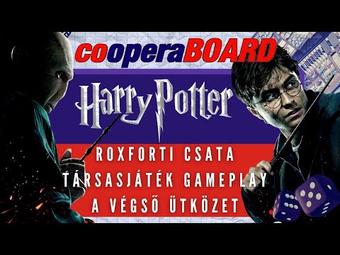 VÉGET ÉR A TÖRTÉNET! Varázslók vs. Halálfalók - HARRY POTTER: Roxforti csata társasjáték GAMEPLAY #5 - cooperateam