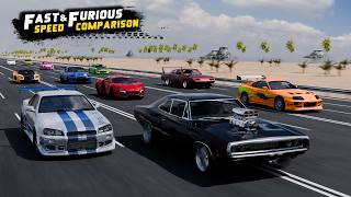 Download lagu Fast & Furious Cars Speed Comparison mp3