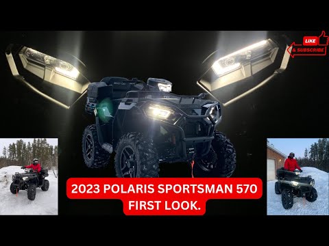 2023 Polaris Sportsman 570 ATV! First look all black edition #polaris #atv