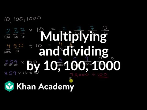 Multiplying and dividing by 10, 100, 1000