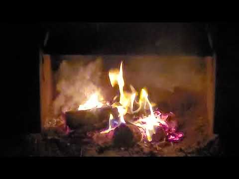 Campfire burning at Lake Somerville TX on May 28, 2022 - (1)