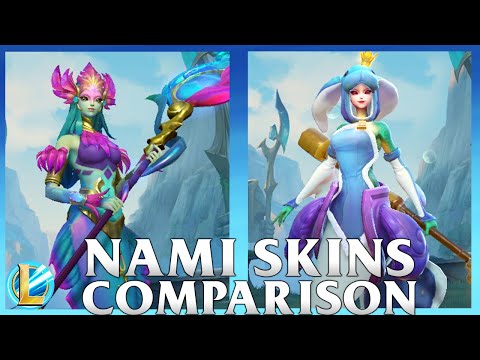 Nami Skins Comparison | Urf the Nami-tee and River Spirit Nami | WILD RIFT