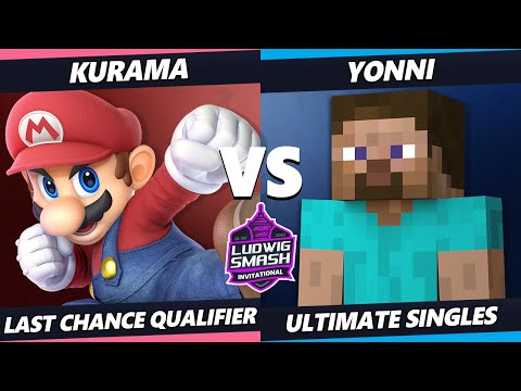 Ludwig Invitational - Kurama (Mario) Vs. Yonni (Steve) SSBU Ultimate Tournament