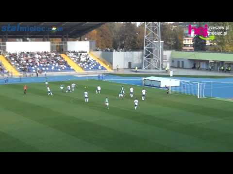 II liga piłkarska: STAL MIELEC - Radomiak Radom 1:0 SKRÓT, BRAMKA, KIBICE
