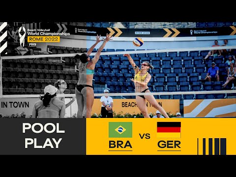 Taiana Lima/Hegeile 🇧🇷 vs. Muller/Tillmann 🇩🇪 - Pool Play Highlights Rome 2022 #BeachWorldChamps