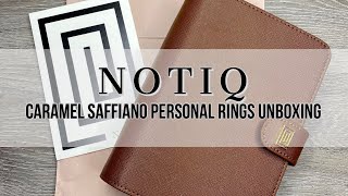 NOTIQ Caramel Saffiano Vegan Leather | Personal Rings Unboxing