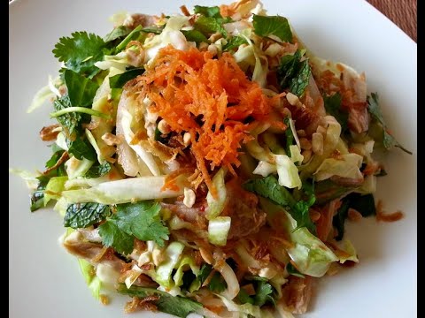 How to make Vietnamese Chicken Cabbage Salad - Goi Ga