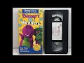 Barney Barney S Best Manners 1993 VHS Full Movie Tape Rip 90s PBS Nostalgia