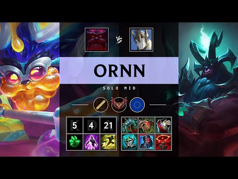 Ornn Mid vs Galio - EUW Grandmaster Patch 25.18
