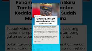 PENAMPAKAN GALIAN TAMBANG BATUBARA KALIMANTAN! Warganet Prihatin akan Senasib dengan Sumatera