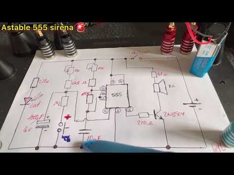 EA3HWU Astable 555 como sirena