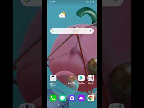 How to make a new folder on LG K51