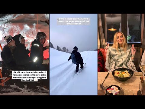 Soccorso con le MOTO SLITTE🥶❄️ - The Ferragnez 9/1/22