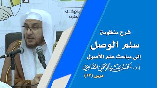 صورة المجالس العلمية | سلم الوصول إلى مباحث علم الأصول | درس 13 / 39 | أ.د. أحمد القاضي