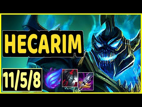 HECARIM VS FIDDLESTICKS - 11/5/8 KDA JUNGLE GAMEPLAY