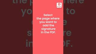 How to add signature in PDF Document for in mobile #shorts