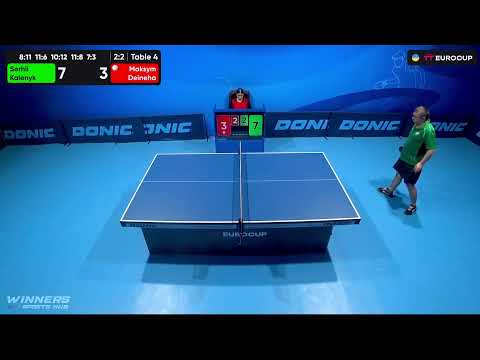11:35 Serhii Kalenyk - Maksym Deineha 22.07.2023 TT Euro.Cup Ukraine Professional. TABLE 4