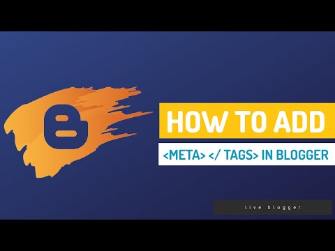 How To Add Seo Friendly Meta Tags In Blogger - Live Blogger