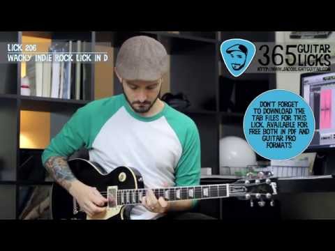 Lick 206/365 - Wacky Indie Rock Lick in D | 365 Guitar Licks Project