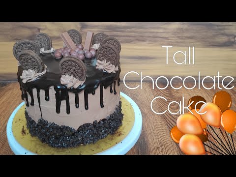 Tall Chocolate Cake | Chocolate overload cake | Ruchira
