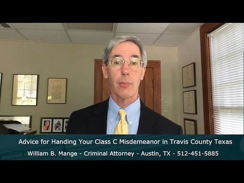 DIY - Class C Misdemeanor in Travis County Texas