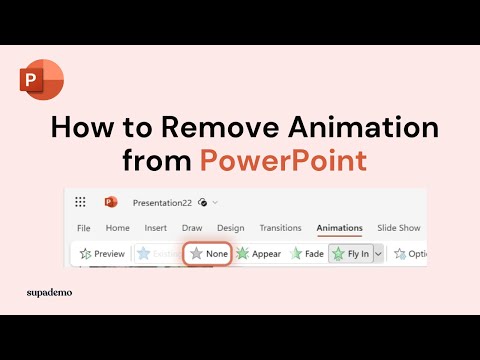 How to Remove Animation from PowerPoint