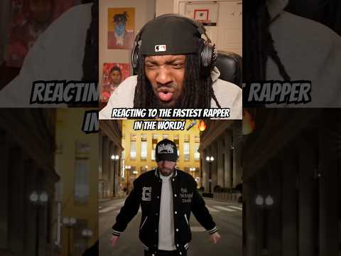 The Fastest Rapper in the World !? 😳🎤🔥 #reaction #music #fastrapper #eminem #godzilla #gawne