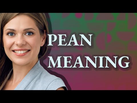 Pean | meaning of Pean
