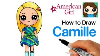 How to Draw Camille Easy | American Girl Doll WellieWishers