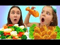 Ruby And Bonnie Pretend Play School Learn To Eat Healthy Food