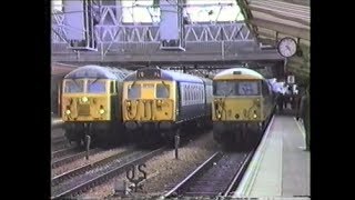 preview picture of video 'Trains In The 1980's   Crewe Diesel & Electric Variety, Autumn 1988'